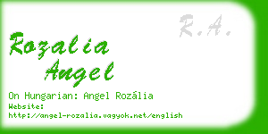rozalia angel business card
